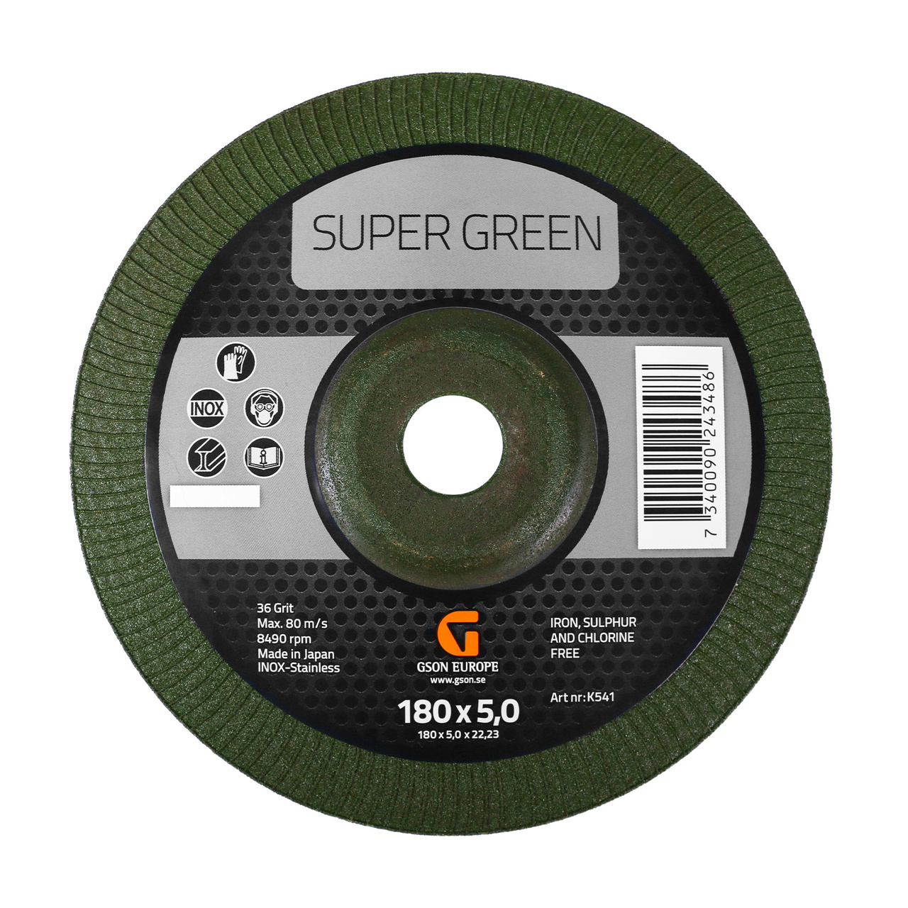 Super Green 180 x5x22,23 mm