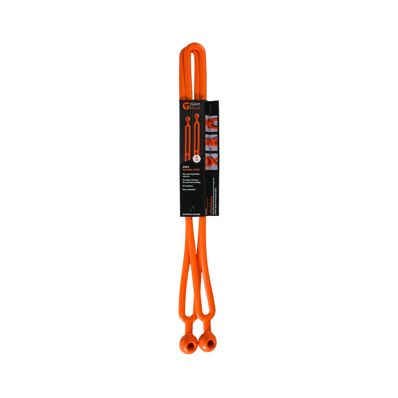 Quick Flexible Strap 400 mm (Orange) 2 st