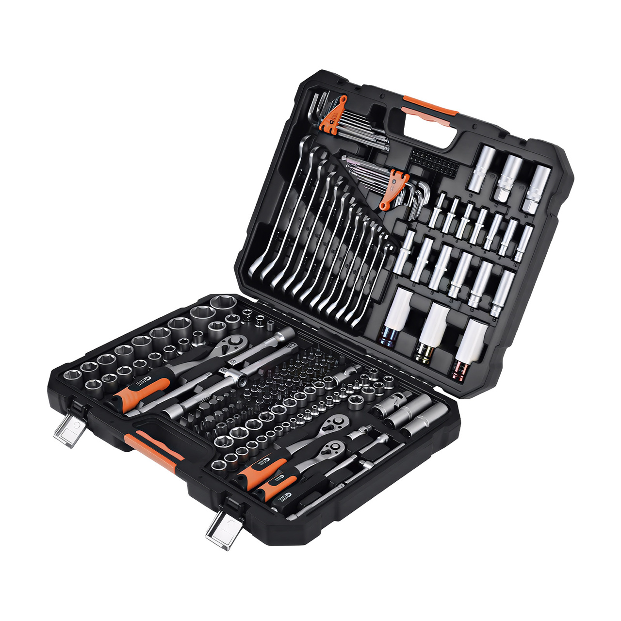 1/4" 3/8" & 1/2" Dr.Socket Set 176 delar