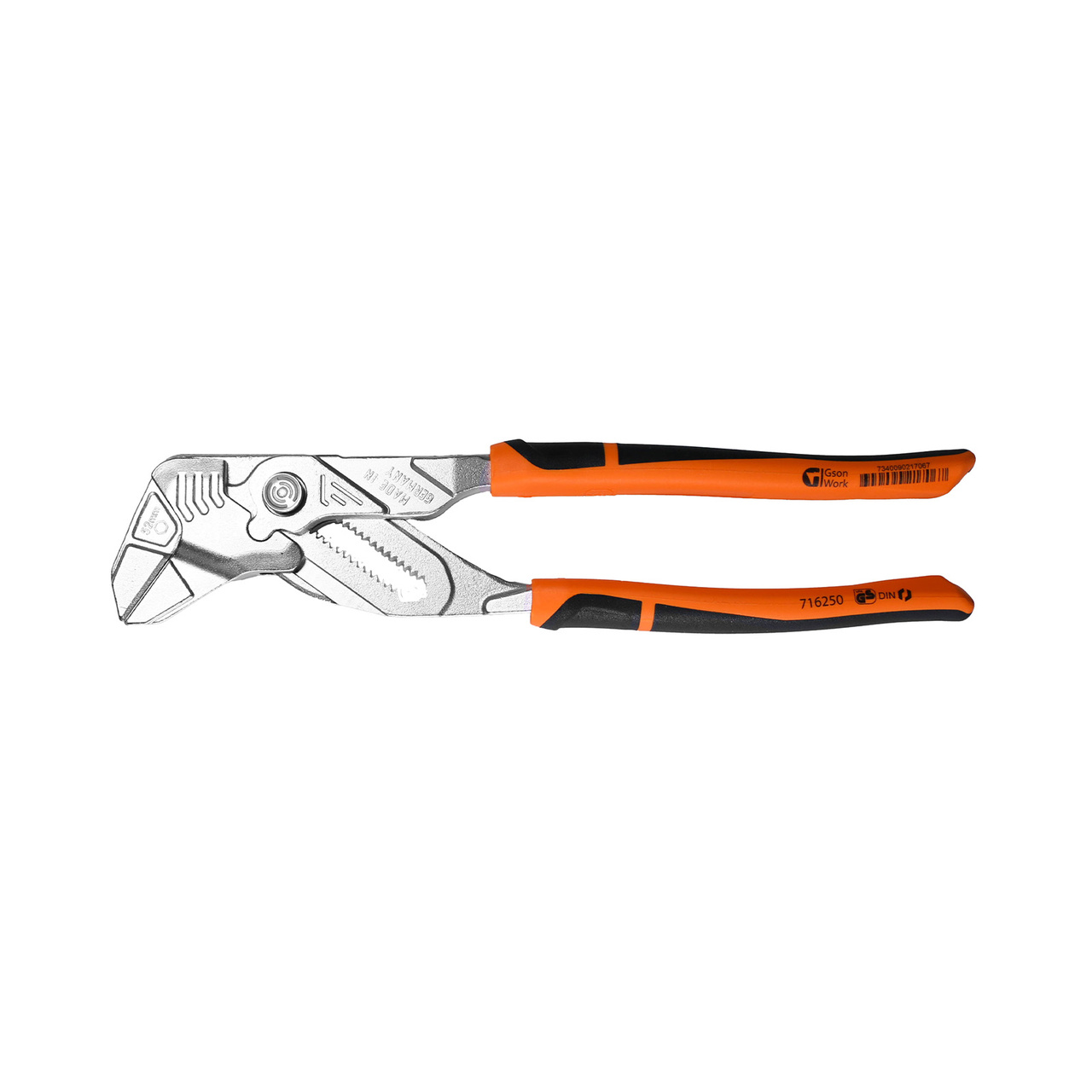 Pliers Wrench with push-button