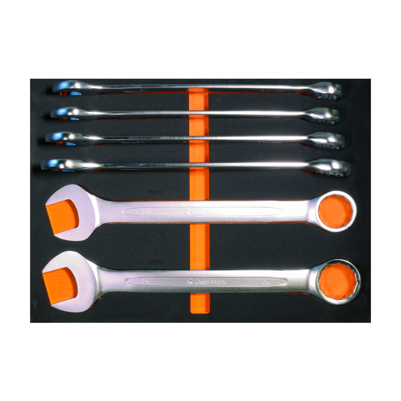 Inlay for trolley: Combination Wrench Set 34-50 mm