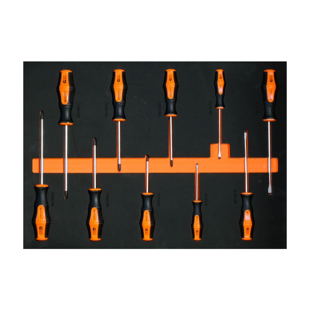 Inlay for trolley: Screwdriver Set