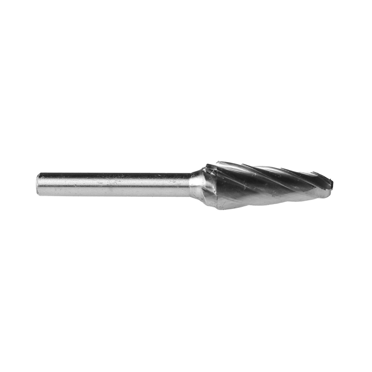 Aluminium Burr Ball Nose Cone 12 x 75 mm, Shaft 6 mm